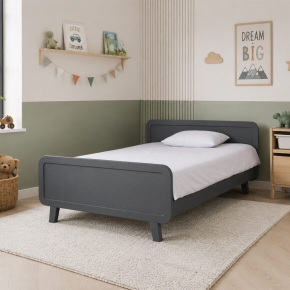 Laurette – Juniorbed Le lit rond 120 x 200 cm – Dark Grey