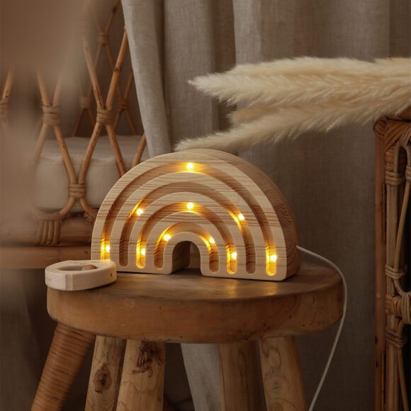 Little Lights – Nachtlampje – Regenboog – Mini – Wood