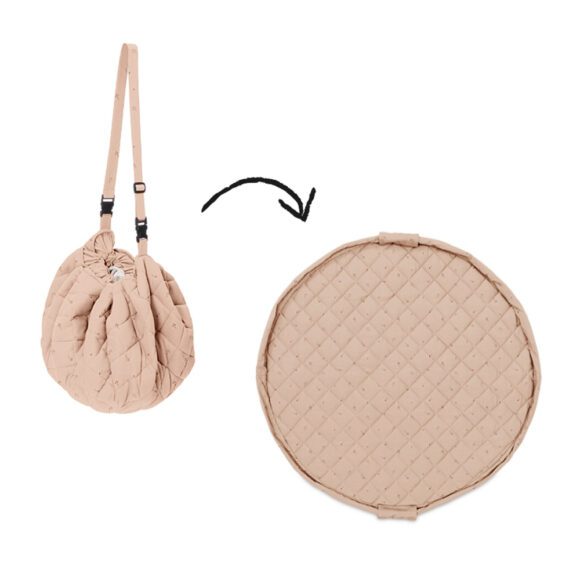 Play&Go – Noomad 2-in-1 Baby Speelkleed & Opbergzak – Soft – Fleuri