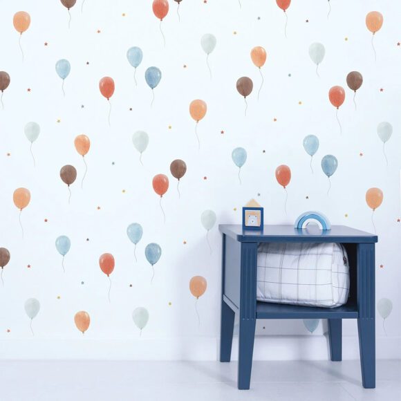 LILIPINSO – Kinderkamer Behang – Balloon Pattern – 50 cm x 10 m
