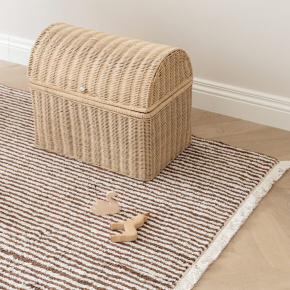 Kas Kopenhagen – Kindervloerkleed – Brown Stripes – 160 x 200 cm