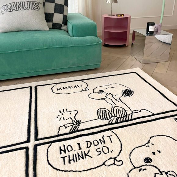 Maison Deux – Wollen Vloerkleed – Peanuts – Strip Donut – 200 x 300 cm