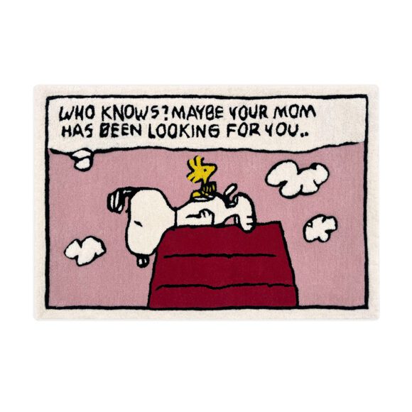 Maison Deux – Wollen Vloerkleed – Peanuts – Strip Mom – 80 x 120 cm