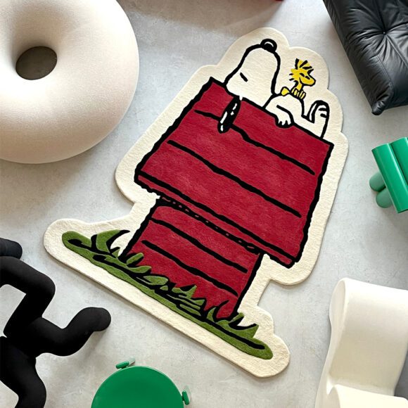 Maison Deux – Wollen Vloerkleed – Peanuts – Snoopy Doghouse – 150 x 180 cm