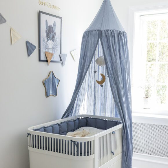 Sebra – Bedhemel – Dobby Weave – Forest Lake Blue