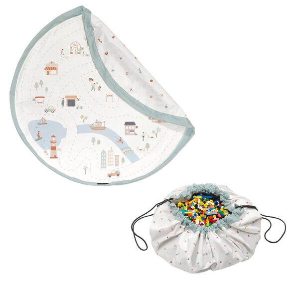 Play&Go – Noomad 2-in-1 Speelkleed & Opbergzak – Citymap
