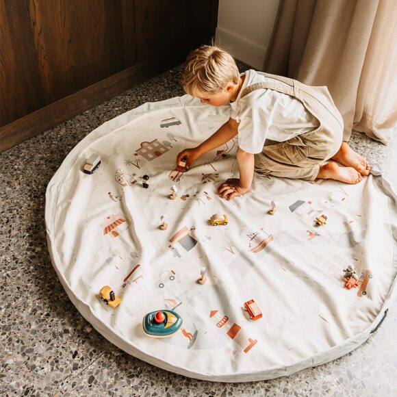 Play&Go – Noomad 2-in-1 Speelkleed & Opbergzak – Citymap