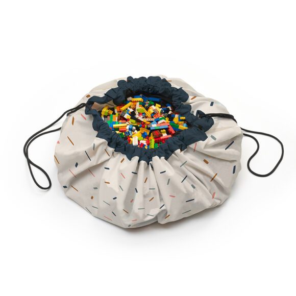 Play&Go – Noomad 2-in-1 Speelkleed & Opbergzak – Confetti