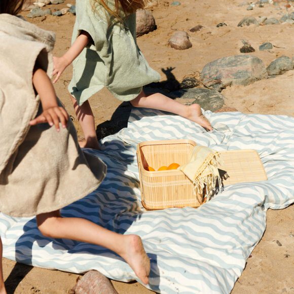 Dear April – Juno Kinderdekbedovertrek + Kussensloop – 100 x 140 cm – Waves