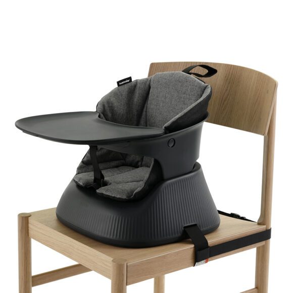 Hannie – Slimme Kinderstoel voor Thuis & Onderweg – Charcoal Black