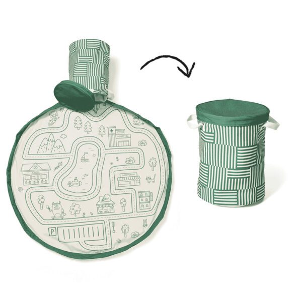 Play&Go – Soo 2-in-1 Speelkleed & Opbergmand – Roadmap