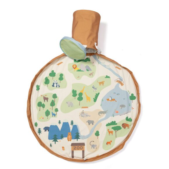 Play&Go – Soo 2-in-1 Speelkleed & Opbergmand – Zoo