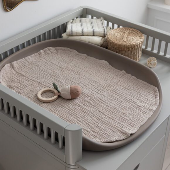 Sebra – Hydrofiele Doeken voor Pusle Pur Aankleedkussen 2-pack – Jetty Beige