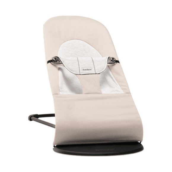 BabyBjörn – Wipstoel Soft – Katoen/Jersey – Beige/Grey