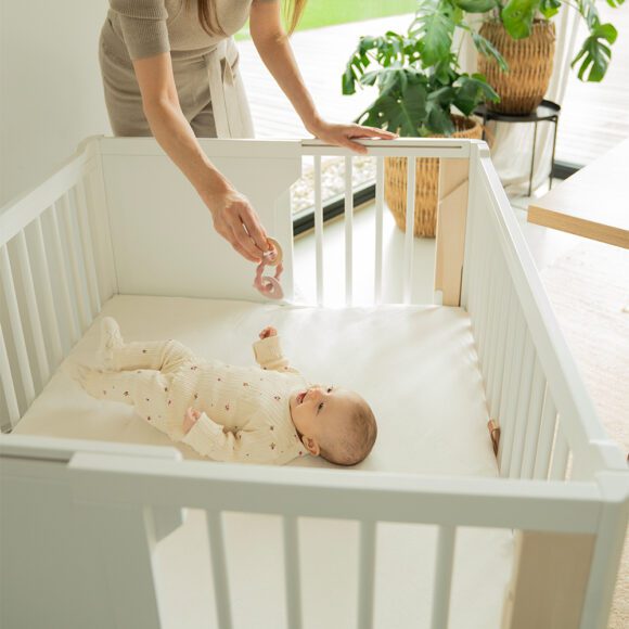 Naolima – MoveMi® Hoeslaken voor Speelmatras 2-in-1 Babybed & Box – 90 x 96 cm