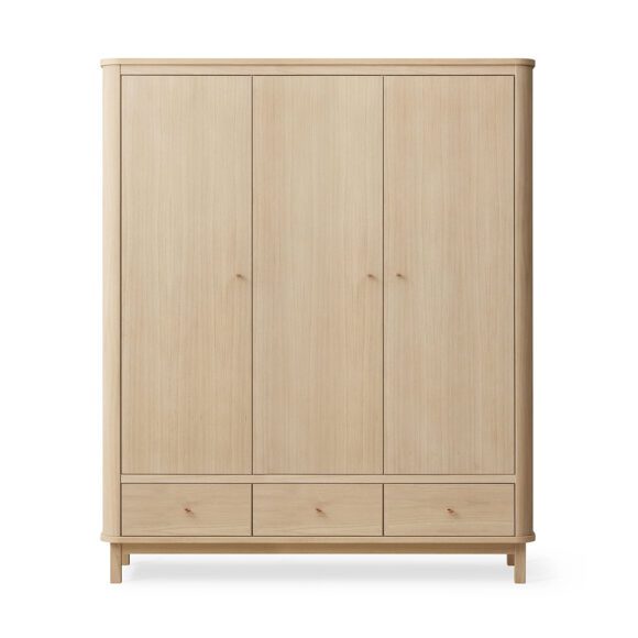 Oliver Furniture – Wood Kinderkledingkast 3 Deuren – Eikenhout
