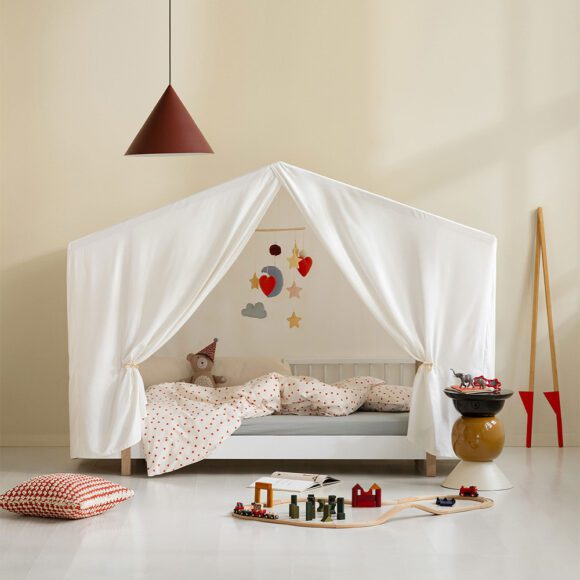 Oliver Furniture – Wood Original House Bed Tent – Wit