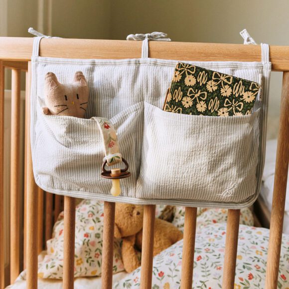 Dear April – Polly Bed Organizer – Dew Stripe