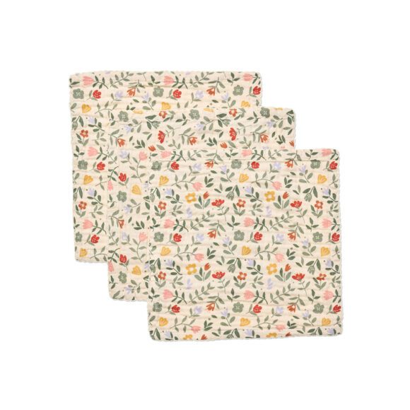 Dear April – Ren Hydrofiele Monddoekjes 3-pack – Flower Market