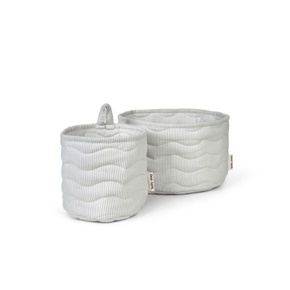 Dear April – Kiki Opbergmandjes 2-pack – Dew Stripe