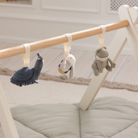 Sebra – Activiteitenspeelgoed 3-pack – Frog, Bee & Snail – Dusty Green