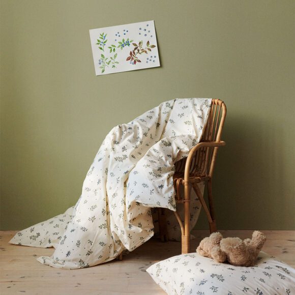 Dear April – Asta Dekbedovertrek 1 pers. + Kussensloop – 140 x 200 cm – Blueberries