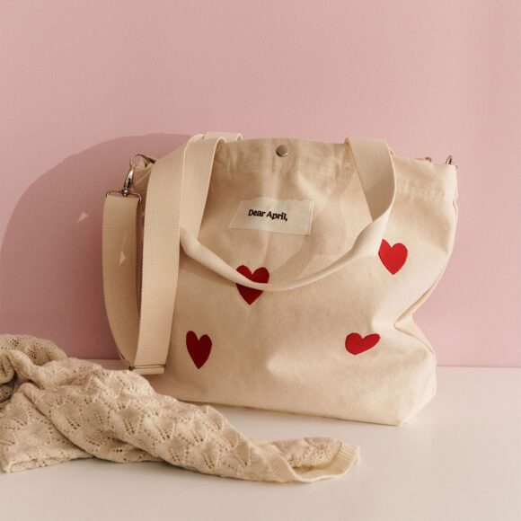 Dear April – Heart Luiertas, Shopper & Tote in één – Little Love