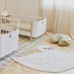 Lorena Canals wasbaar kindervloekleed zwaan van katoen gestyled in kinderkamer