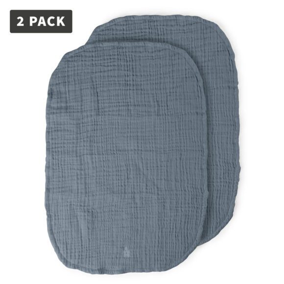 Sebra – Hydrofiele Doeken voor Aankleedkussen 2-pack – Forest Lake Blue