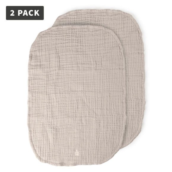Sebra – Hydrofiele Doeken voor Aankleedkussen 2-pack – Jetty Beige