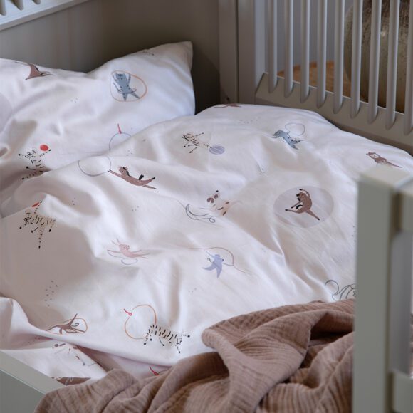 Sebra – Juniordekbedovertrek + Kussensloop – 100 x 140 cm – Teeny Toes