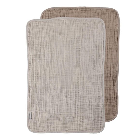 Leander – Hydrofiele Doeken voor Matty Aankleedkussen 2-pack – Cappuccino/Mocca