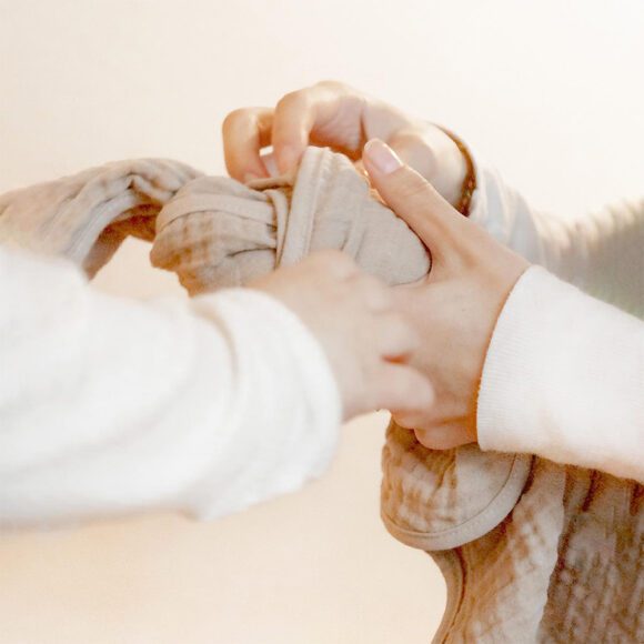 Leander – Hydrofiele Doeken voor Matty Aankleedkussen 2-pack – Cappuccino/Mocca