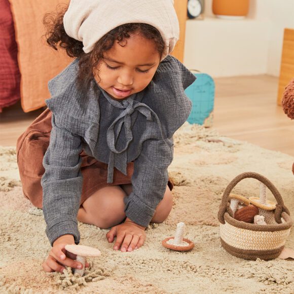 Lorena Canals – Wasbaar Speel Vloerkleed – Mushroom Forest – 120 x 160 cm