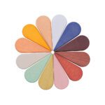 Ferm Living petal speelblokken Montessori gekleurd packshot