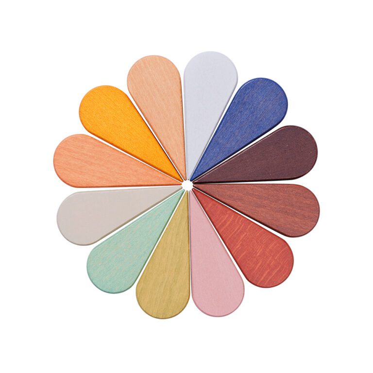 Ferm Living petal speelblokken Montessori gekleurd packshot