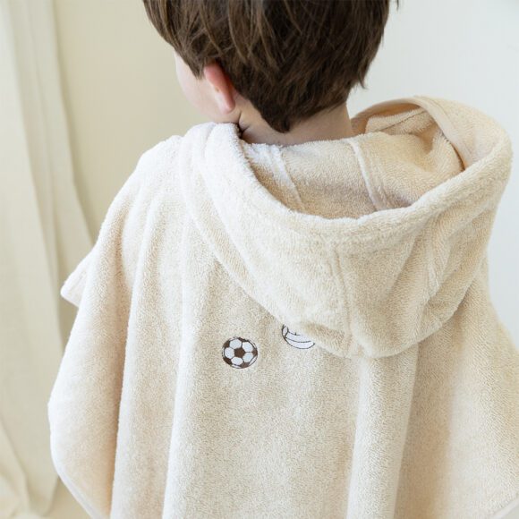 Kas Kopenhagen – Badponcho – 2-4 jaar – Soccer, Creme