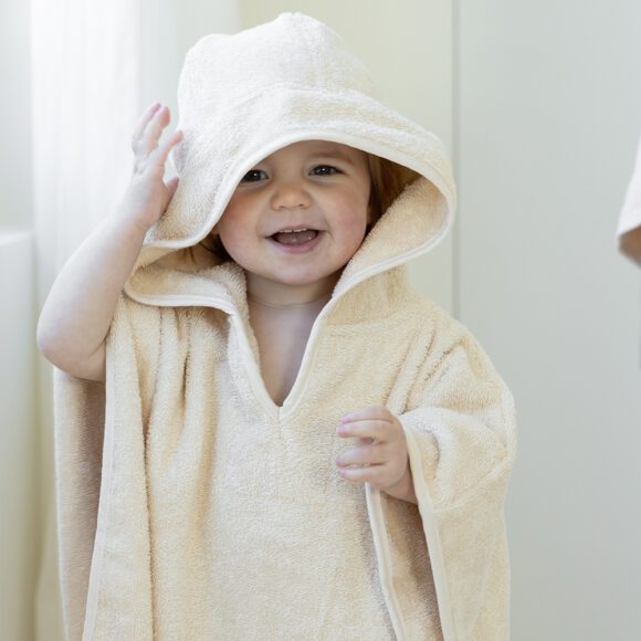 Kas Kopenhagen – Badponcho – 12-18 maanden – Bow, Creme