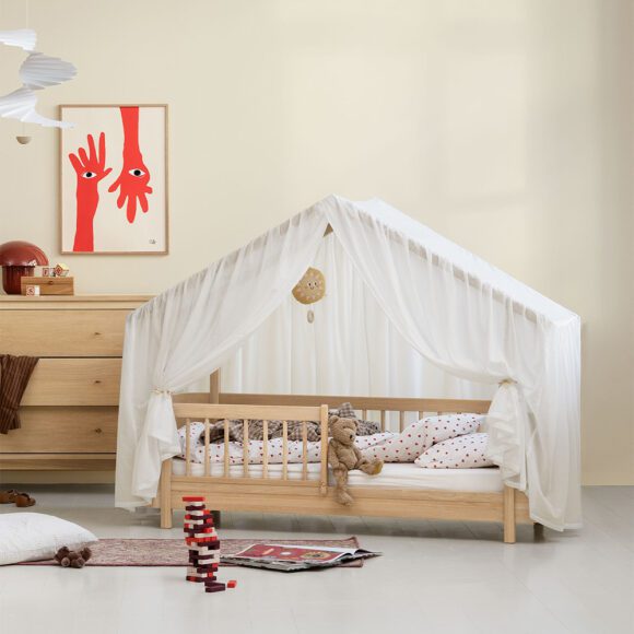 Oliver Furniture – Wood Mini+ House Bed – Eikenhout, 68 x 162 cm