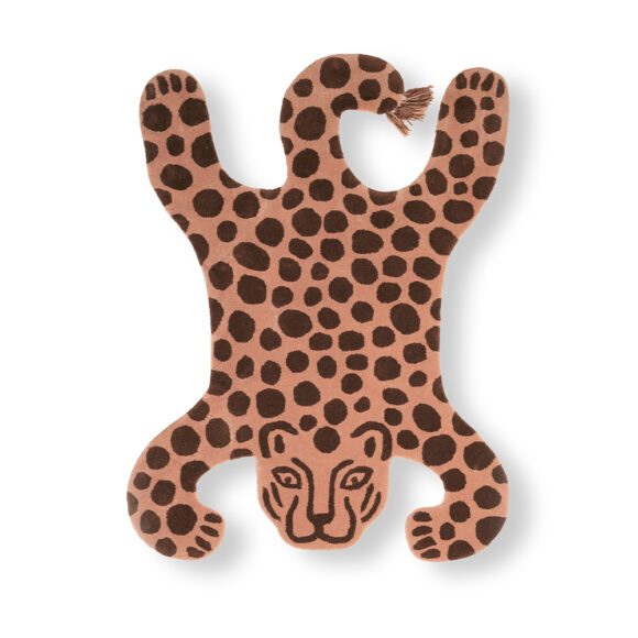 Ferm Living – Safari Tufted Vloekleed van Wol – Leopard – 118 x 160 cm