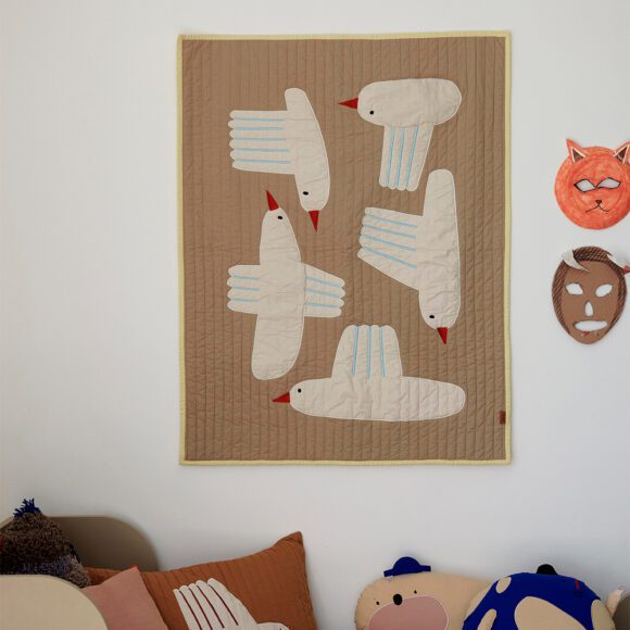 Ferm Living – Bird Quilted Kleed – Sand