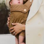 Kas Kopenhagen baby draagzak bruin met kant