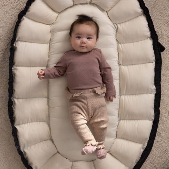 Sebra – 3-in-1 Babynest – Dark Grey Melange