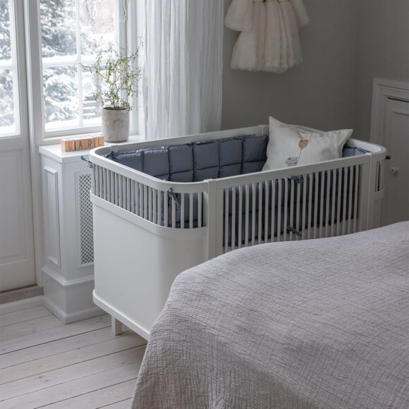 Sebra – Bedbumper 360 cm – Kapok – Dusty Blue