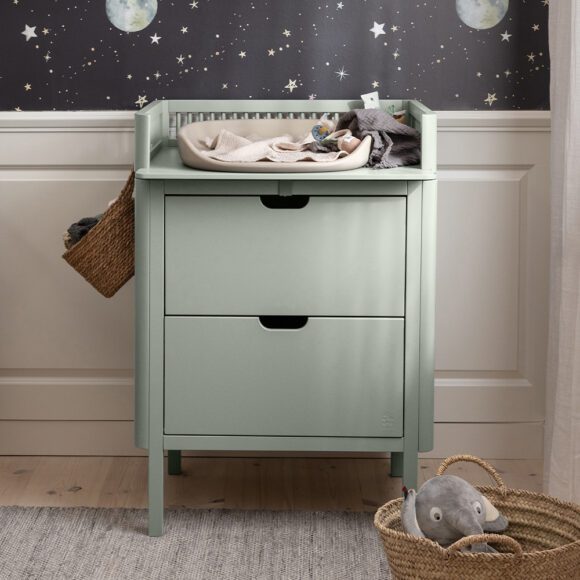 Sebra – Commode met 2 Lades – Mist Green