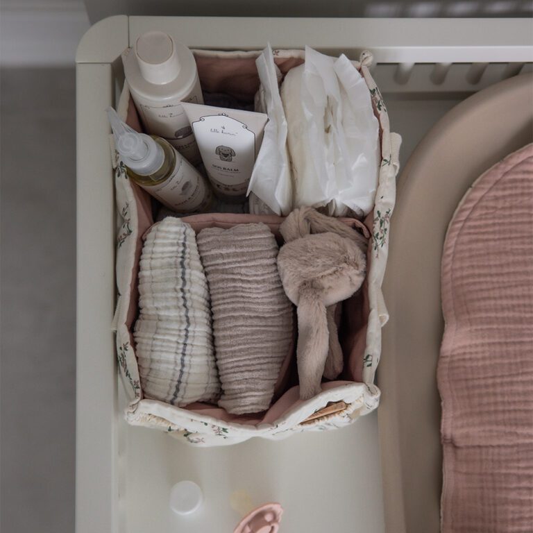 Sebra - Draagbare Luier Organizer - Powder Blossom
