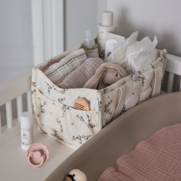 Sebra – Draagbare Luier Organizer – Powder Blossom