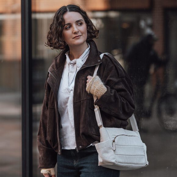 Sebra – Kleine Luiertas voor Onderweg – Morning Beige Melange