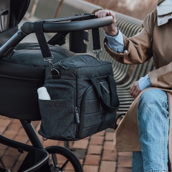 Sebra – Luiertas voor Onderweg – Dark Grey Melange