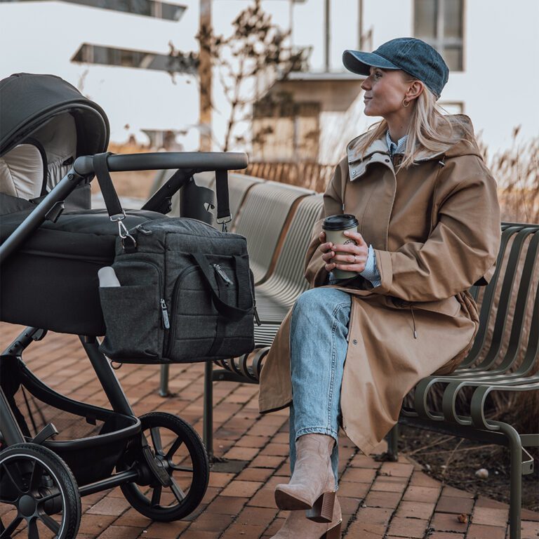 Sebra - Luiertas voor Onderweg - Dark Grey Melange